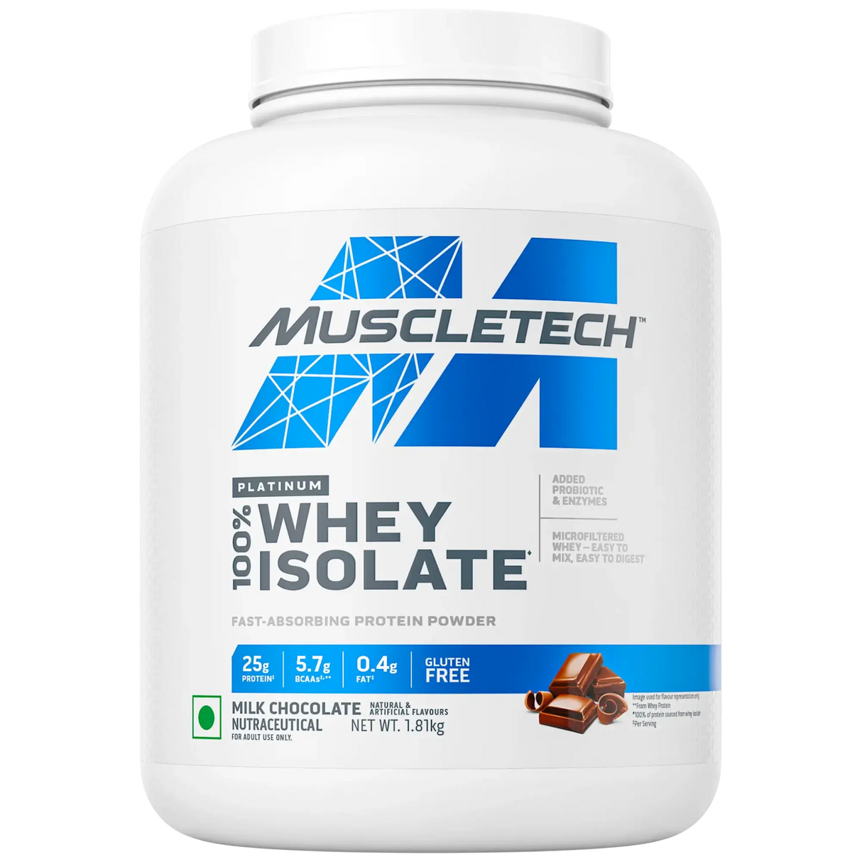 Muscletech Platinum 100% Whey Isolate  (Free Leather Travel Bag)
